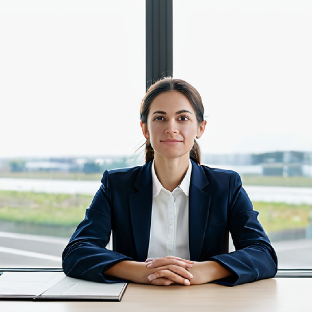 A serene individual, fully clothed in a modest, contemporary business casual outfit, sitting calmly at a minimalist desk in a bright, modern office space. Through a large window, a soft, naturally cloudy sky is visible, symbolizing impermanence and tranquility. The person's hands are resting peacefully, indicating present moment awareness. Professional photography, sharp focus, natural light, high quality, perfect anatomy, correct proportions, natural pose, well-formed hands, proper finger count, natural body proportions, safe for work, appropriate content, fully clothed, modest, family-friendly.