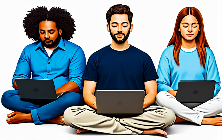 불교와 글로벌 네트워크 - **Prompt:** A person carefully selecting organic produce at a bustling farmer's market, focus on eth...