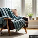 Home 20 불교의 현대적 해석 - A serene indoor scene showing a cozy corner of a modern living room bathed in warm natural sunlight ...